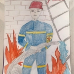 17 вересня День Рятувальника України Виставка малюнків «Рятувальник – боєць без зброї»